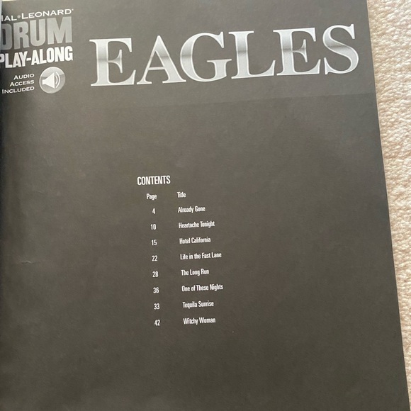 Eagles drum music book - Picture 2 of 5